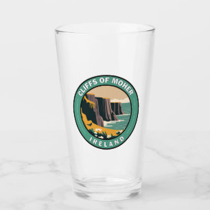 Acantilados de Moher Ireland Floral Travel Art Vin