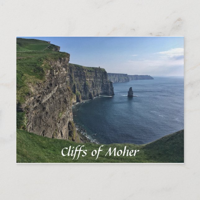 Acantilados de Moher, Irlanda, postal (Anverso)
