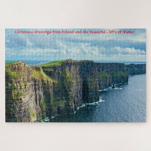 Acantilados de Moher Irlanda. Rompecabezas (Horizontal)