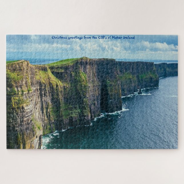 Acantilados de Moher Irlanda. Rompecabezas (Horizontal)
