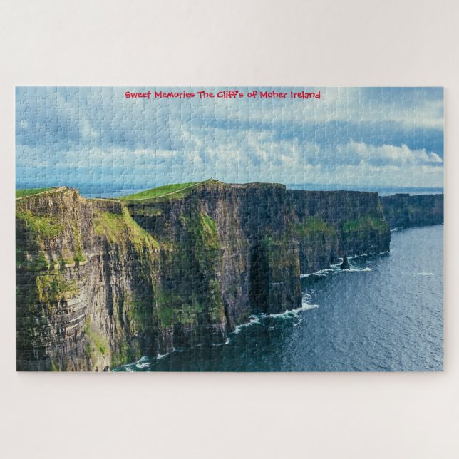 Acantilados de Moher Irlanda. Rompecabezas (Horizontal)