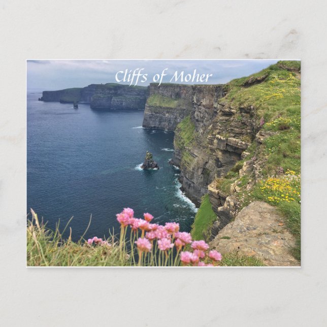Acantilados de Moher, postal de Irlanda (Anverso)