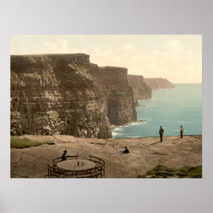 Acantilados en Moher, impresión del archivo de Cla