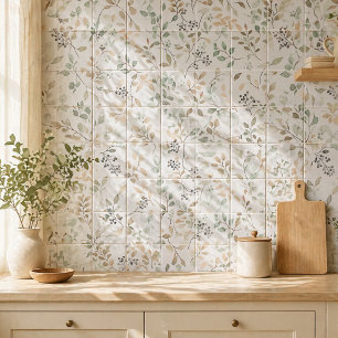 Accent de Teja Decorativa Floral de Naturaleza Ele