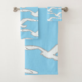 Accesorio de Baño Pájaro en Vuelo Azul Claro