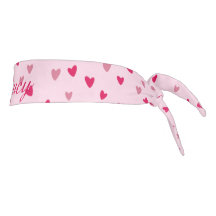 Accesorio de moda con patrón de corazón rosa de am