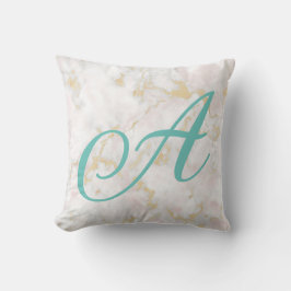 Accesorio para almohada de patrón oro rosado de má