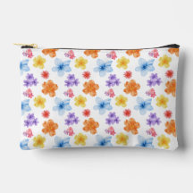 Accesorios de impresión floral Bolsa cosmética