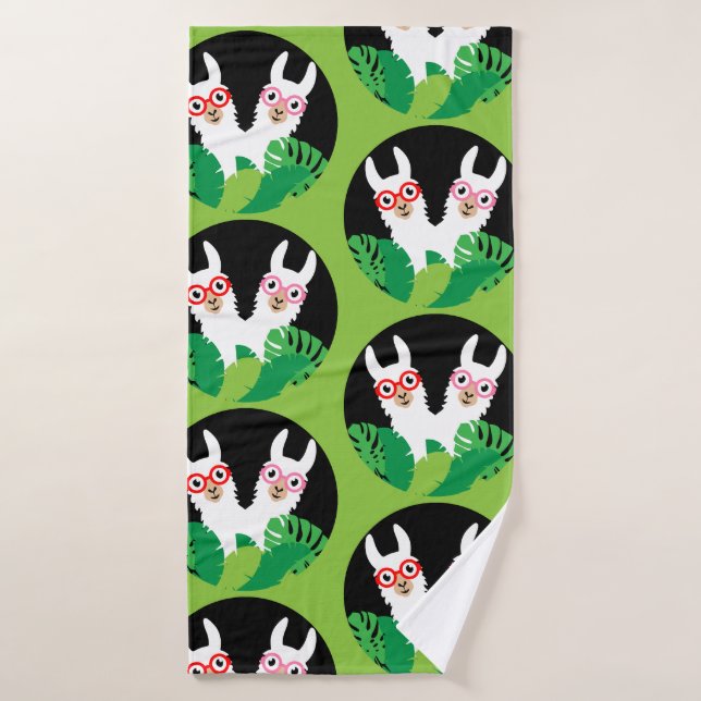Accesorios de la flema llamada alpaca (Toalla de baño)