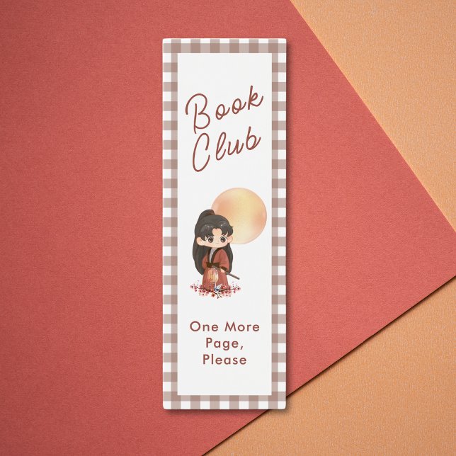 Accesorios de lectura de curso para personalizados (Back to School Book Club One More Page Bookmark)