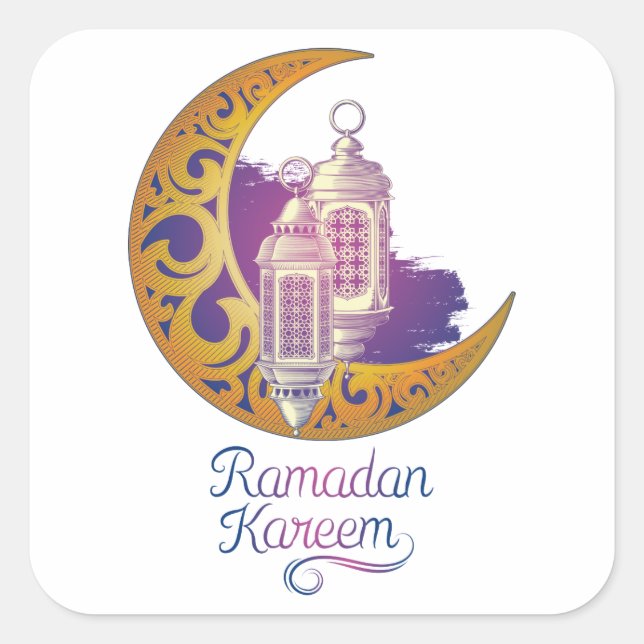 Accesorios de Rramadan- Pegatina de Ramadán (Anverso)