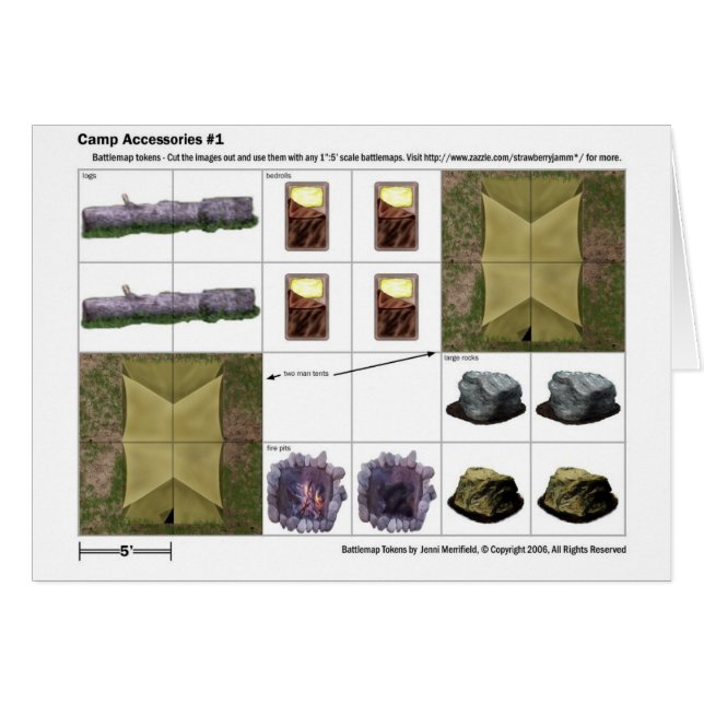 Accesorios del campo - tarjeta simbólica (Anverso (Horizontal))