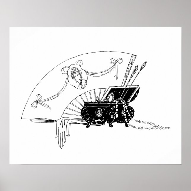 Accesorios y arte para mujeres de los años 20 (Frente)