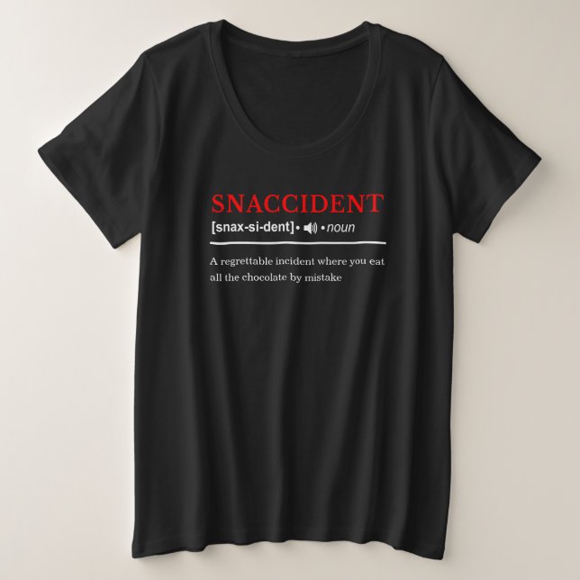 Accidente de snack - Definición de diccionario per (Anverso del diseño)