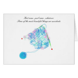 Accidentes hermosos que hacen punto la tarjeta