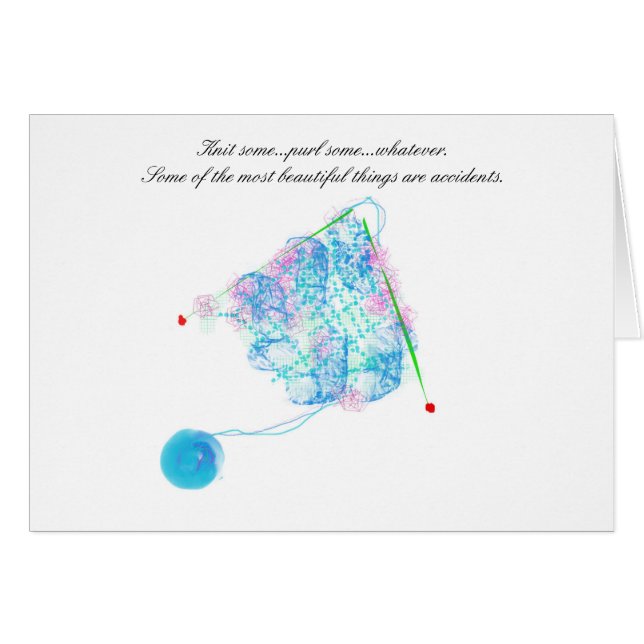 Accidentes hermosos que hacen punto la tarjeta (Anverso (Horizontal))