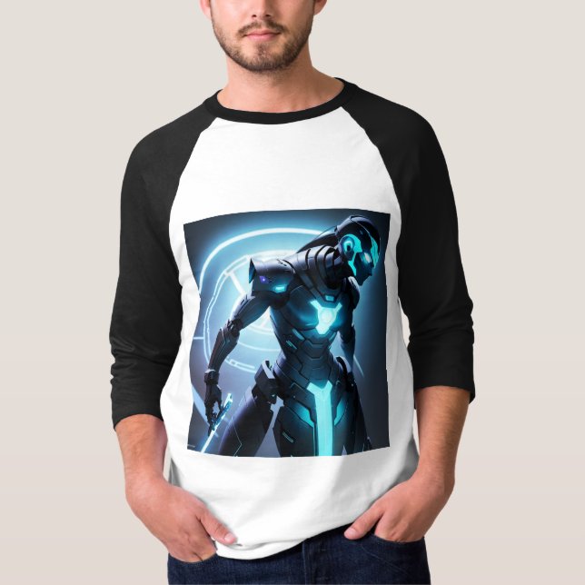 Acción Avatar de SciFi Camiseta Con Efecto Neon (Anverso)