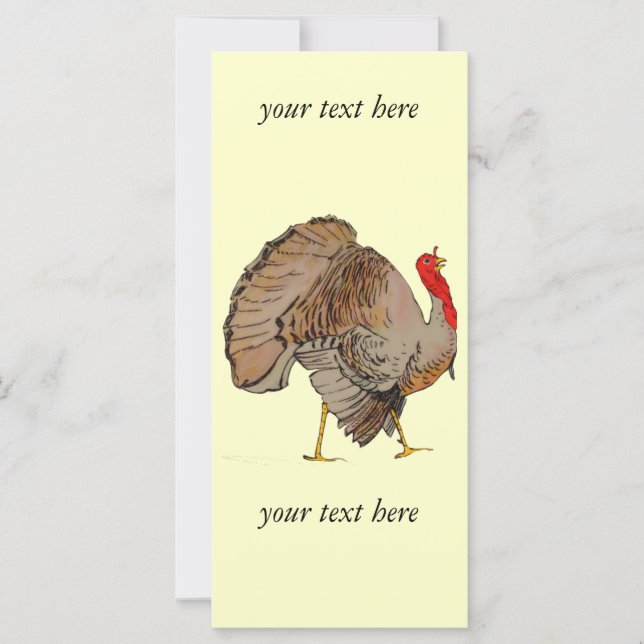 Acción de Gracias a todo color Turquía (Anverso)