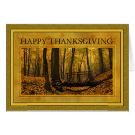 Acción de Gracias de Bosque de Otoño