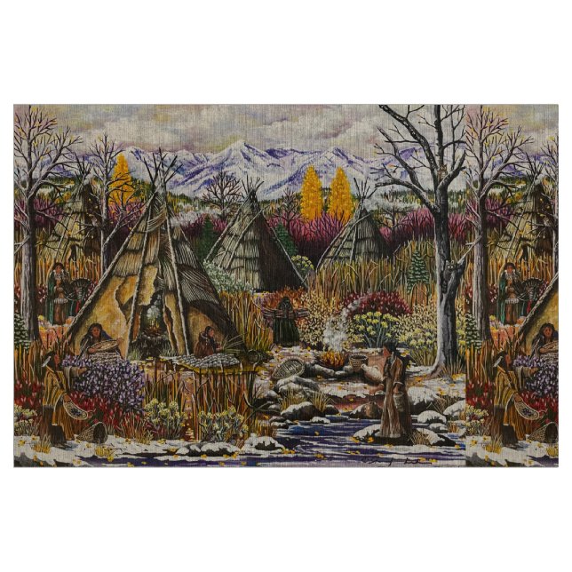 Acción de Gracias de la tela de Cayuse ("Cuarto gordo" (fat quarter))