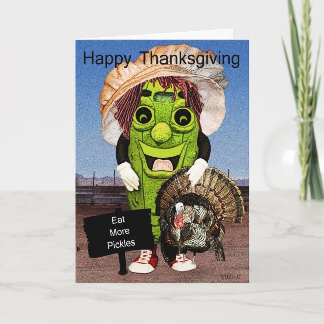 Acción de gracias feliz con la tarjeta de (Anverso)