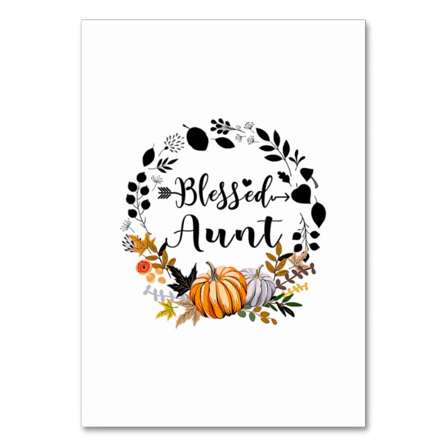 Acción de Gracias Tía Calabaza Acción de Gracias (Anverso)