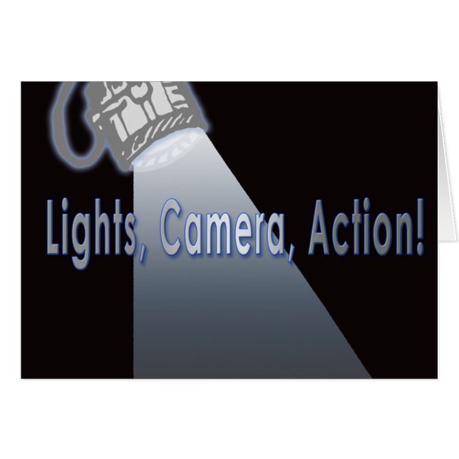 ¡Acción de la cámara de las luces! (Anverso (Horizontal))