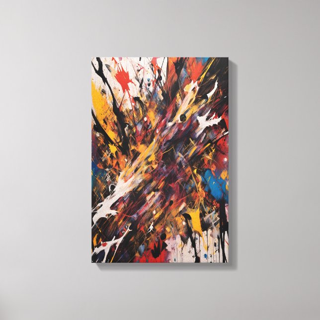 Acción de resumen dinámica Arte vibrante expresion (Anverso)