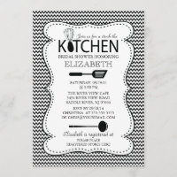Acción moderna la invitación nupcial de la ducha