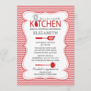 Acción moderna la invitación nupcial de la ducha