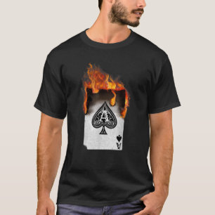Ace de la camiseta de poker divertida de la camise