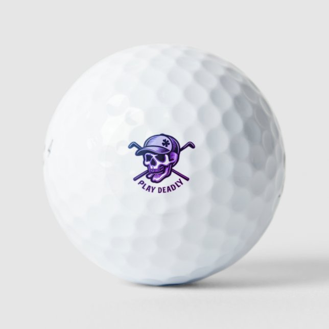 Ace Skull Lucky | Diseño de bolas de golf personal (Anverso)