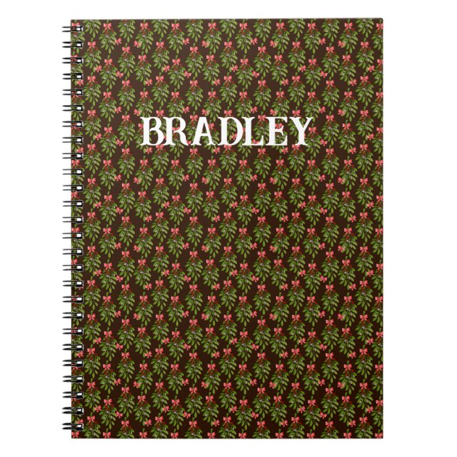 Acebo de Navidad personalizado - Cuaderno (Frente)