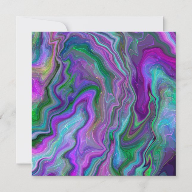 Aceite azul, verde y púrpura (Anverso)