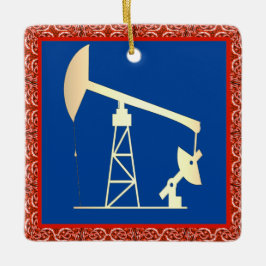 Aceite Bombeo Jack Navidades Ornamento cerámico