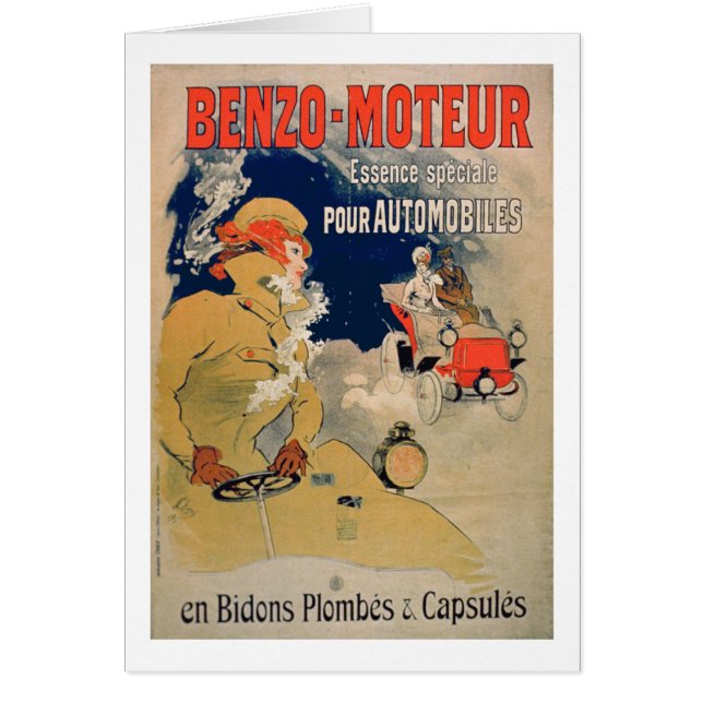 Aceite de motor "benzo-Moteur" de la publicidad de (Frente)