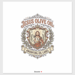 Aceite de Oliva Jesús Aceite de Unción Etiqueta Je