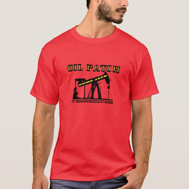 Aceite Jack, camiseta roja del remiendo del (Anverso)