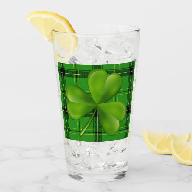 Aceite verde brillante de 3 hojas en el artán plat (Anverso (hielo))