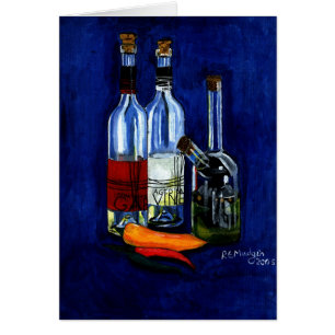 Aceite, vinagre, y chiles