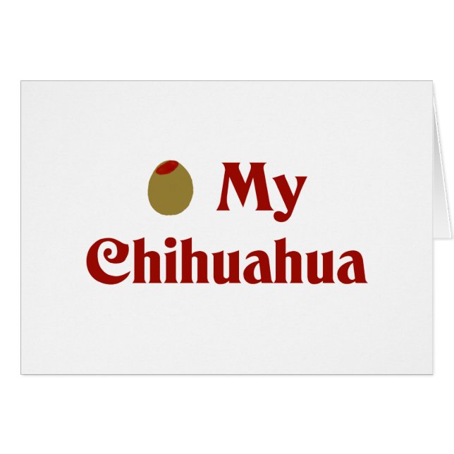 Aceituna (amor de I) mi chihuahua (Anverso (Horizontal))