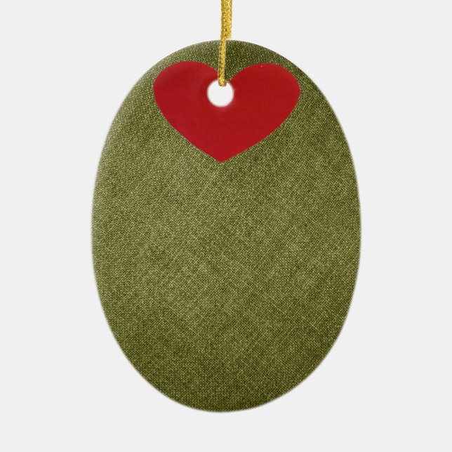 Aceituna usted ornamento del navidad (Frente)