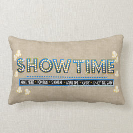 Acento del azul de la almohada de Showtime del