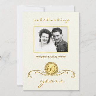 Acentos de Vintage invitaciones a fiesta del 60 an