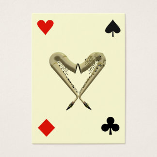 ACEO ATC Saxofones de Diamante del Corazón, Espada