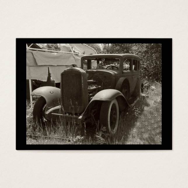 ACEO- Auto rizado realmente antiguo- Mini impresió (Frente)