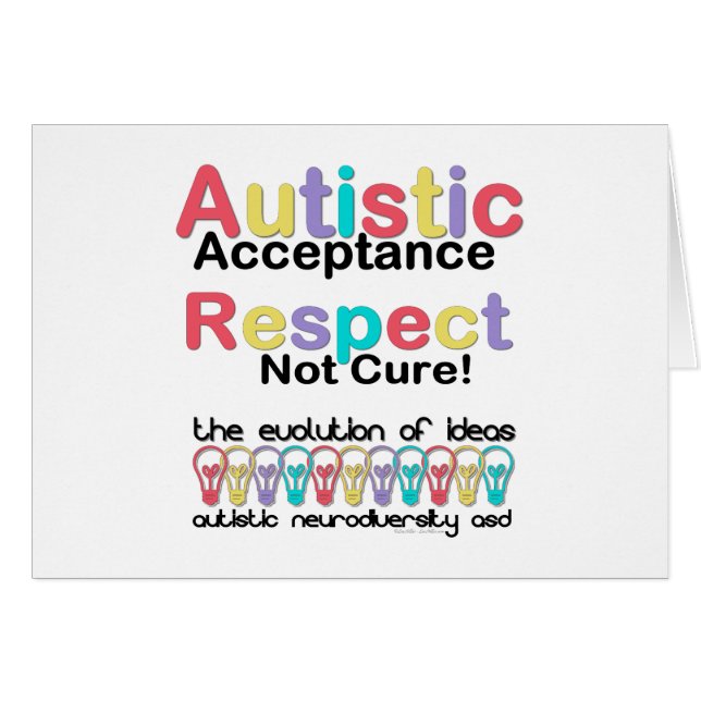 Aceptación autista Respeto No Cura (Anverso (Horizontal))