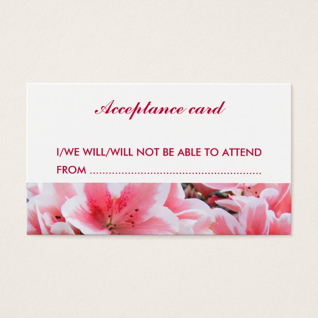 Aceptación boda (Frente)