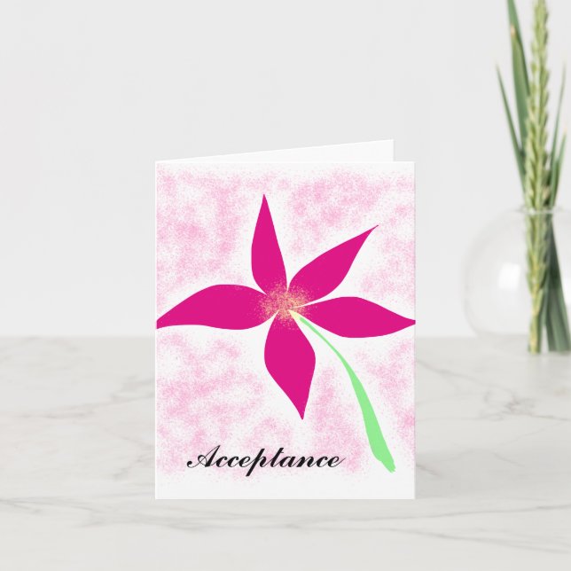 Aceptación de invitación (Anverso)