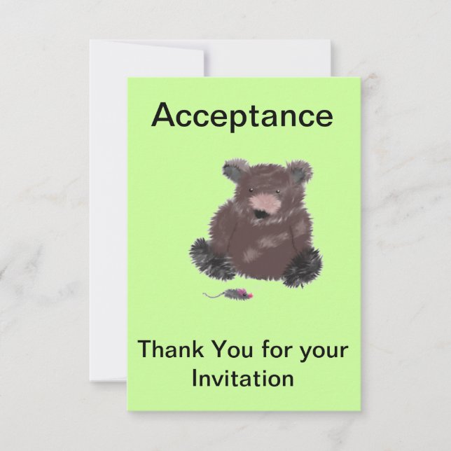 Aceptación de invitación (Anverso)